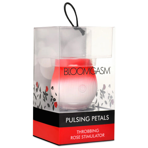 Pulsing Petals Throbbing Rose Wireless Clitoral Stimulator Pink Red Suction Stimulator