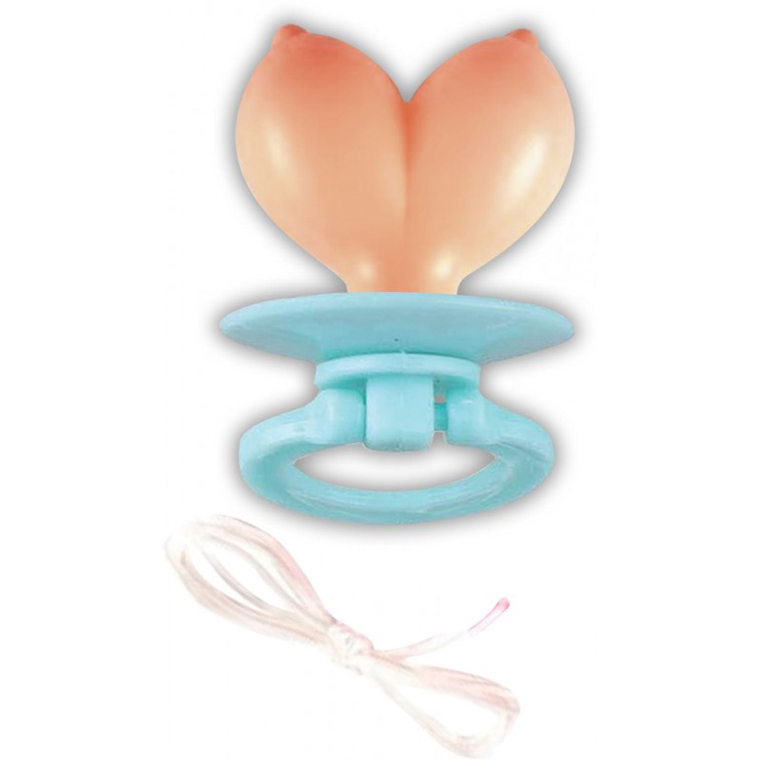 Boobie Pacifier with Elastic Wristband Novelty Adult Toy Bachelor & Bachelorette Items