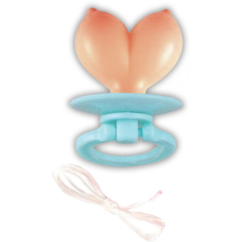 Boobie Pacifier with Elastic Wristband Novelty Adult Toy Bachelor & Bachelorette Items