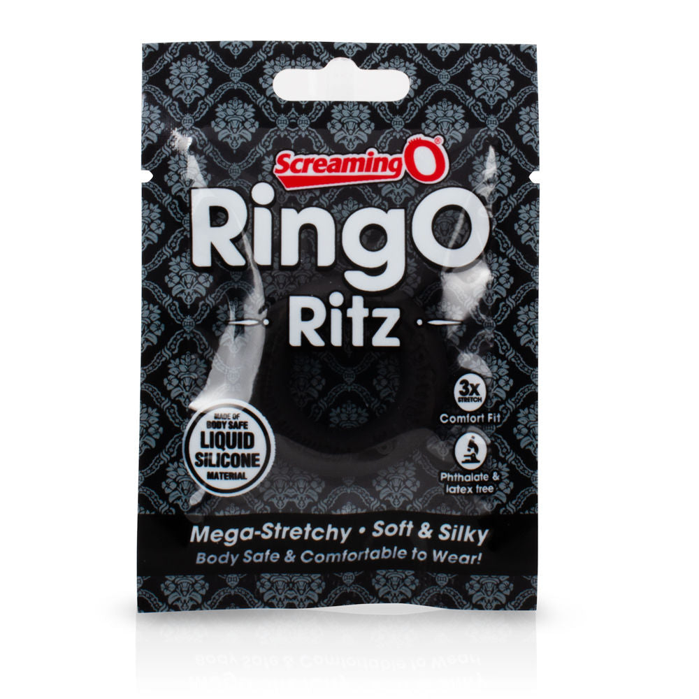 Screaming O RingO Ritz Black Liquid Silicone Cockring Toy COCK RINGS