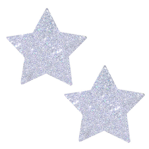 Silver Pixie Dust Starry Nights – Glitter Pasties Silver Pasties