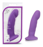 Cici– Silicone G-Spot 5" Dong with Satin Smooth Finish - Pink / Purple / Blue > Dildos > Neutral Dildos