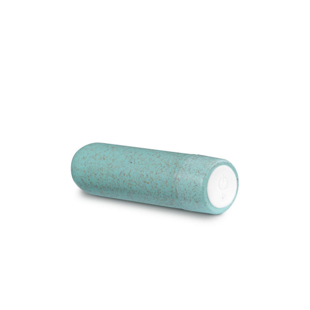 Gaia Eco Rechargeable Bullet Vibrator in Aqua for Intimacy BULLETS