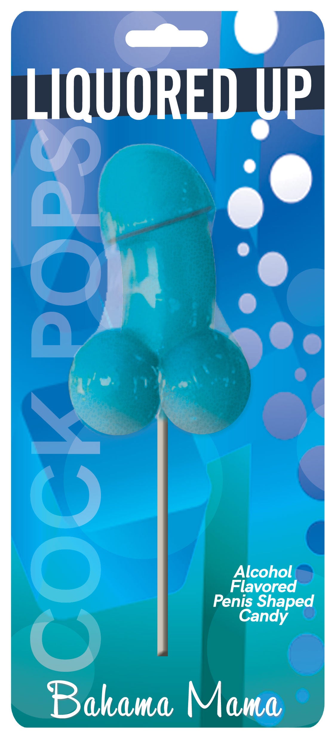 Bahama Mama Pecker Pop Edible Adult Lollipop by Hott Products Blue Bachelor & Bachelorette Items