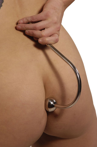 Hooked Stainless Steel Anal Hook with 5 Inch Insertable Length ANAL TOYS