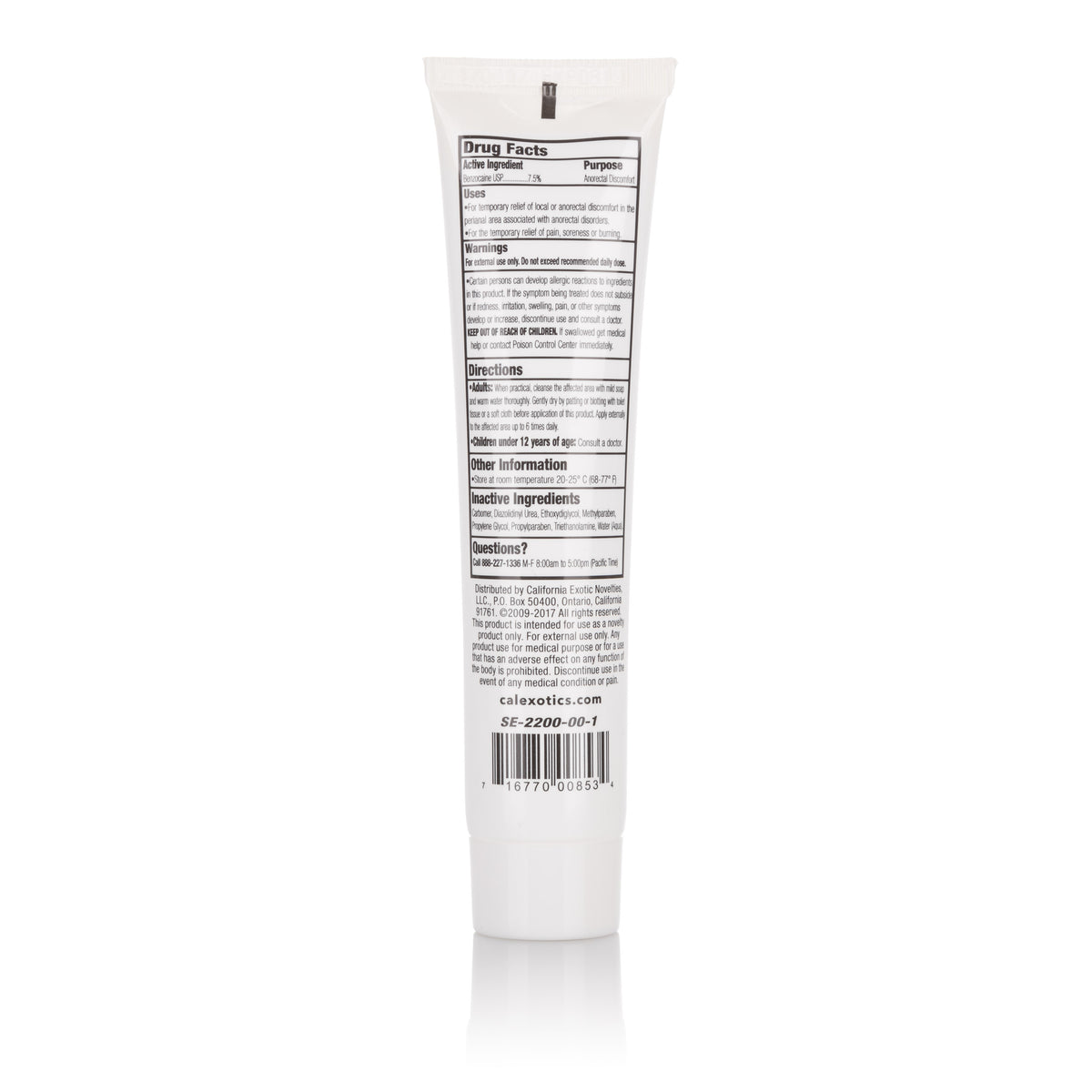 Anal-Eze Anal Desensitizing Gel 1.5 Oz Tube > Lube > Anal