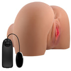 Mila Realistic Vagina and Ass Vibrator (Tan) – Dual Entry Masturbator Tan > Sex Toys For Men > Assbators