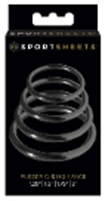SPORTSHEETS Rubber O-Ring 4 Pack COCK RING Set