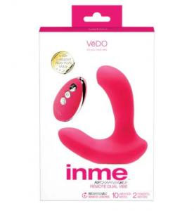 Inme Dual Vibrator With Remote Control Pink Pink Panty Vibrators