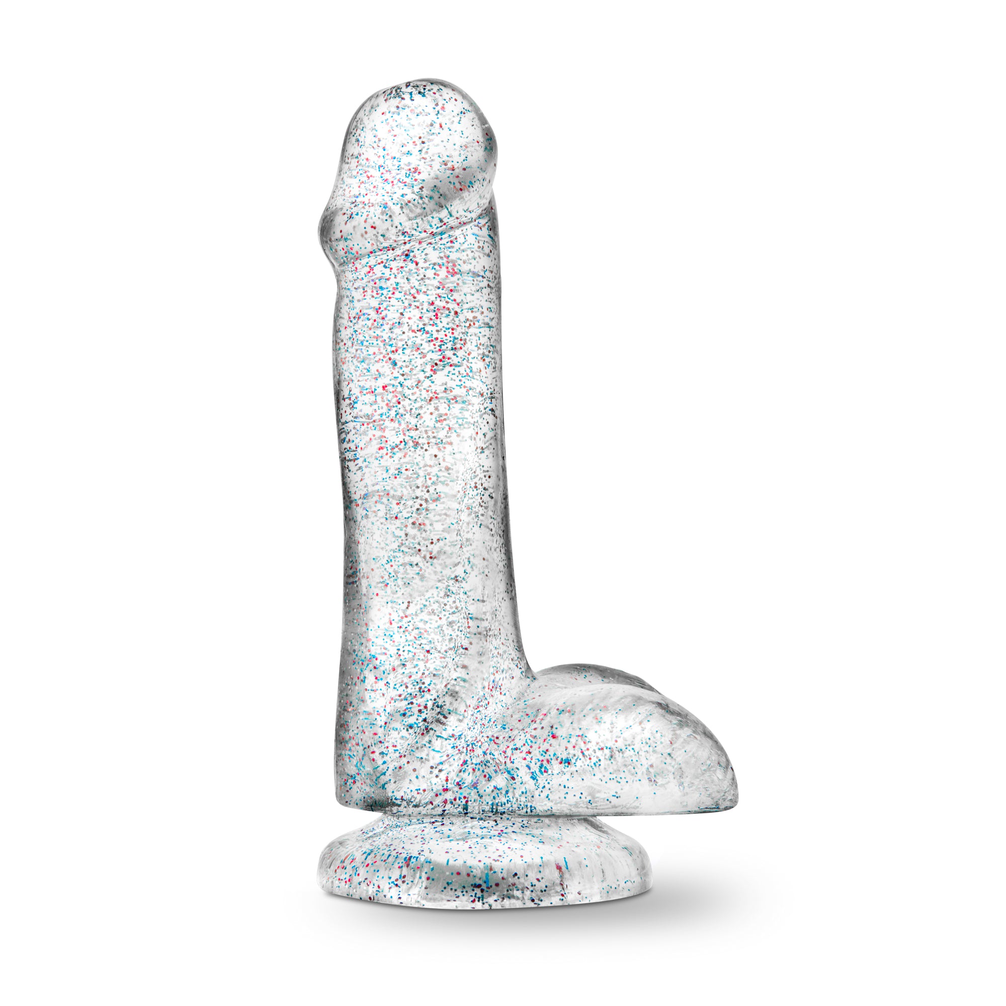 Naturally Yours 6 Inch Glitter Dildo Sparkling Clear Toy > Dildos > Realistic Dildos