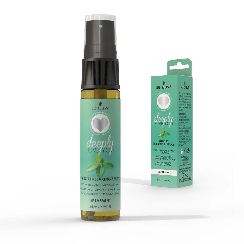 Sensuva Deeply Love You Throat Relaxing Spray – Salted Caramel / Spearmint Flavored Spray Spearmint > Lube > Oral Gels & Sprays
