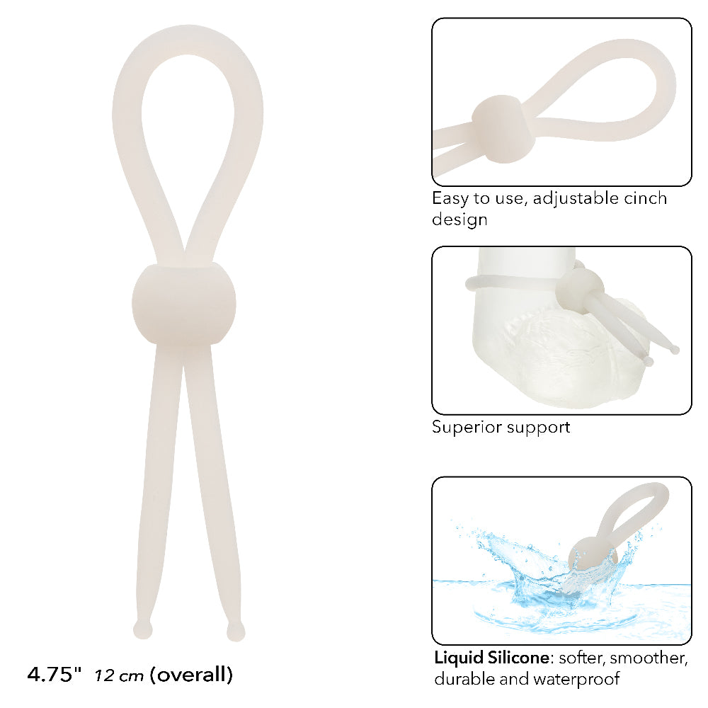 Alpha Liquid Silicone Lasso Natural Stretchy Adjustable Ring Enhancer > Cock Ring > Adjustable