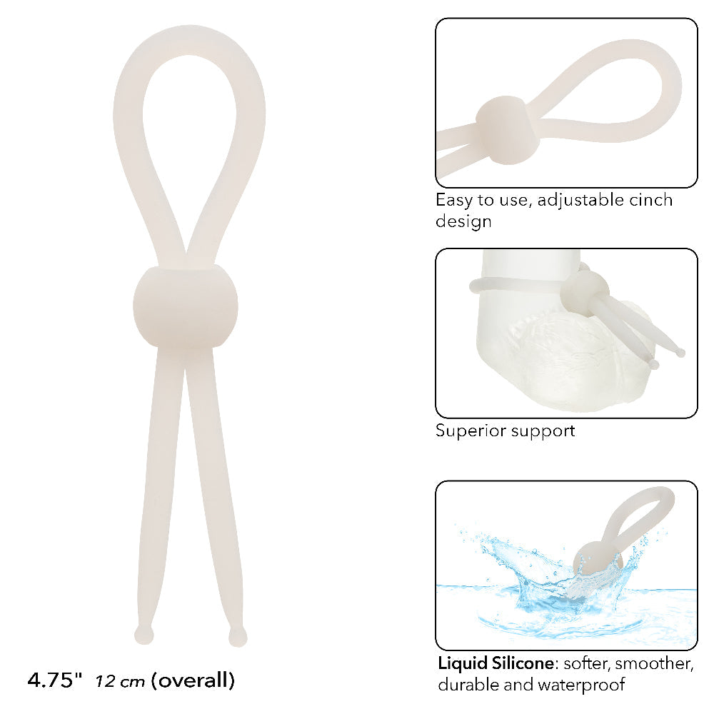 Alpha Liquid Silicone Lasso Ring – Adjustable Size Stretchy Enhancer > Cock Ring > Adjustable