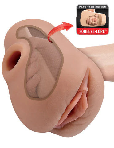 Pdx Plus Light Squeeze-Core Pussy Pounder Male Stroker Toy Masturbation Aids for Males