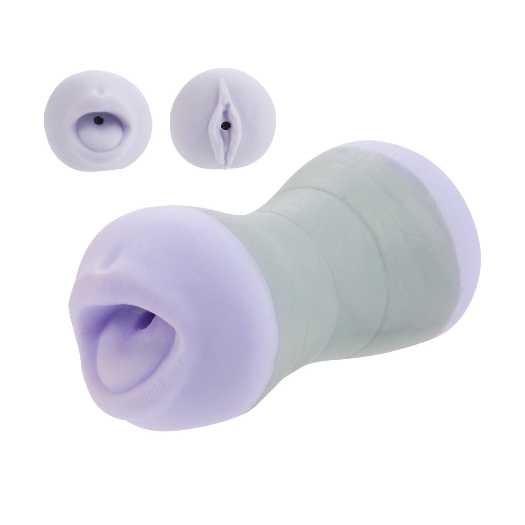 Travel Gripper Dual Density Masturbator – Travel-Sized Masturbator with Two Ends