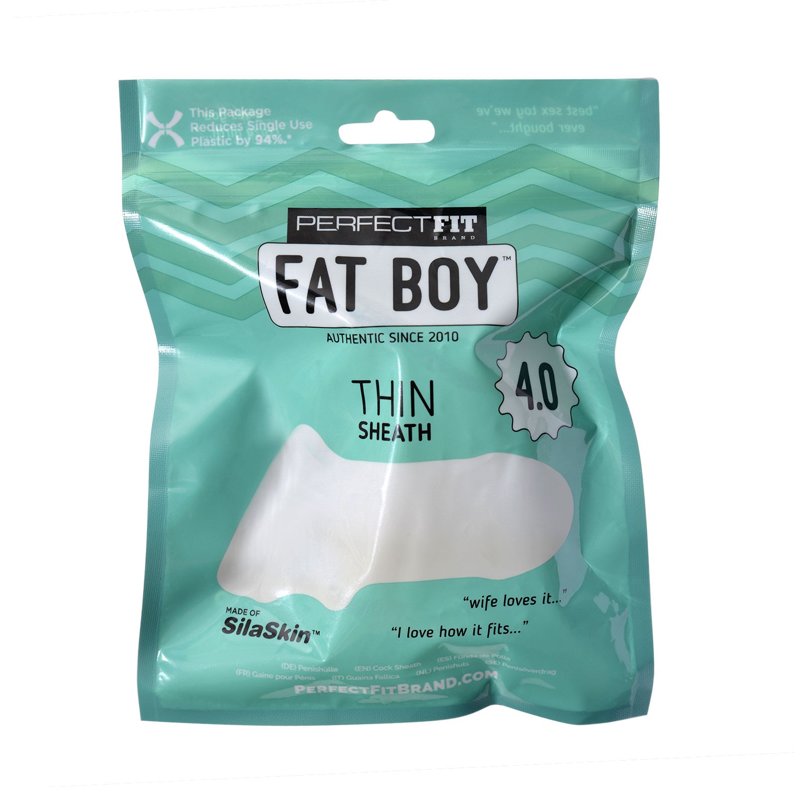 Fat Boy 4.0 Thin Sheath Clear Sleeve – 0.5 Inch Girth Increase Penis Sleeve > Sex Toys For Men > Penis Sleeves