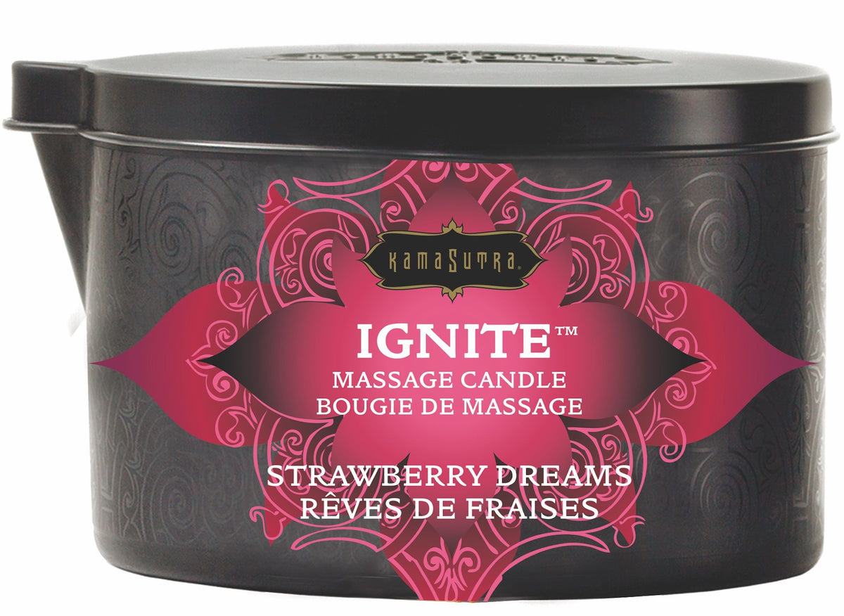 Kama Sutra Ignite Strawberry Dreams Massage Candle 6 Oz Oil Default Title Massage Oil
