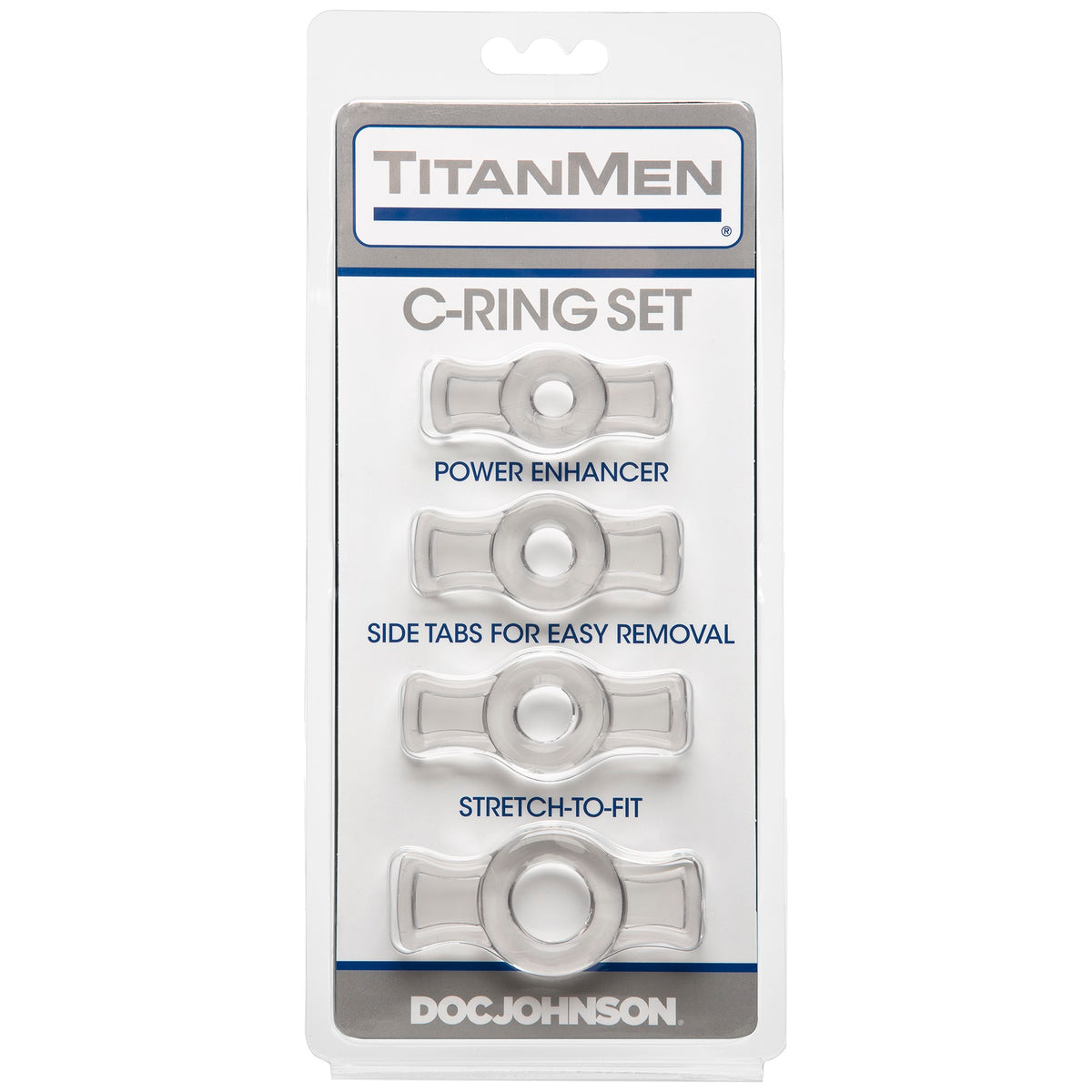 Titanmen Cock Ring Set (Black) – Stretchable Cock Rings Set > Cock Ring > Sets