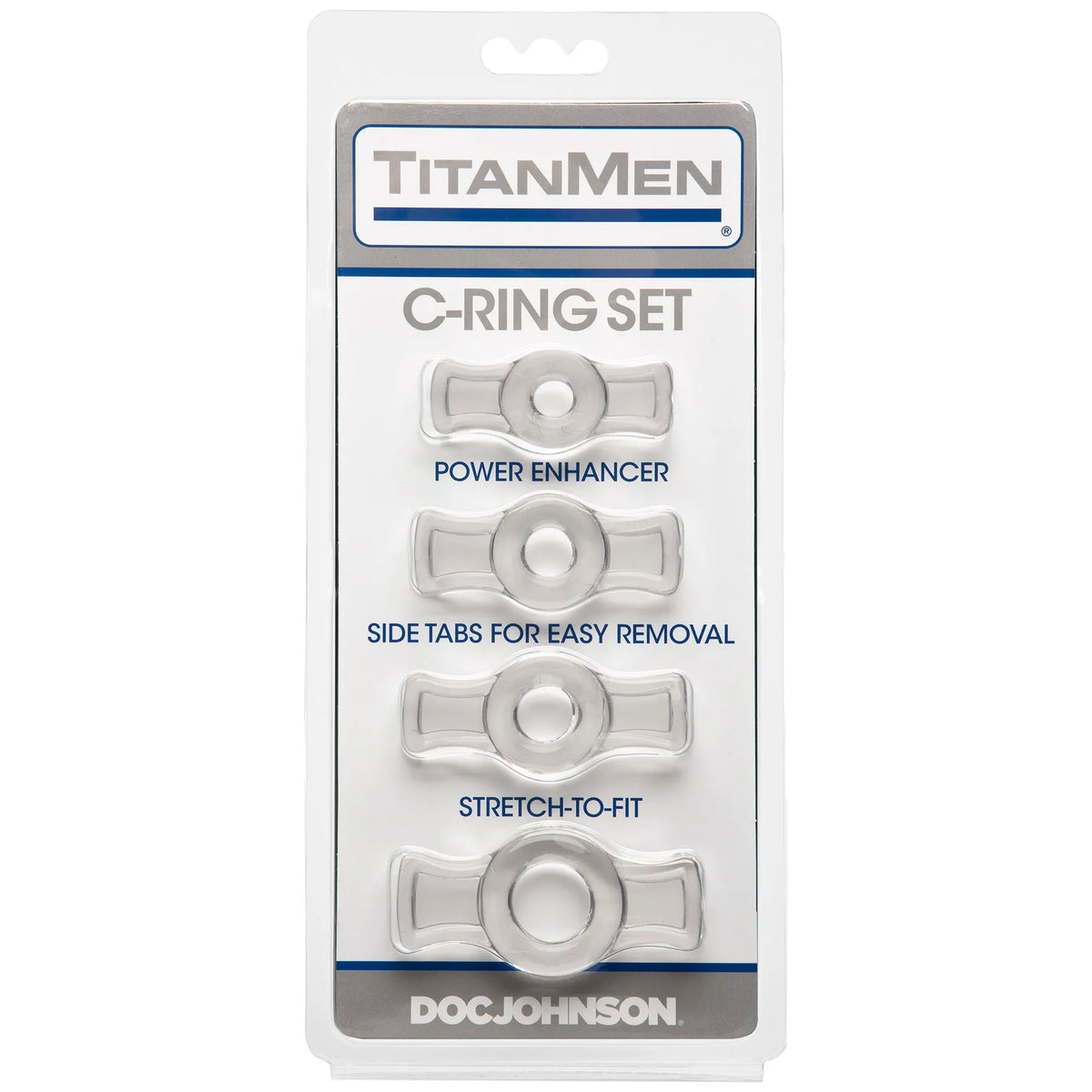 Titanmen Cock Ring Set (Black) – Stretchable Cock Rings Set > Cock Ring > Sets