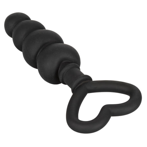 Silicone Anal Love Probe with Heart-Shaped Finger Loop Plug Butt Plugs