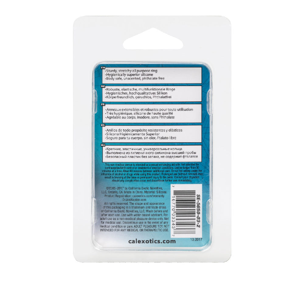 Dr. Joel Silicone Prolong Ring Black 1.2 Inch Diameter Ultra Soft Stretchy Cock Ring Black COCK RINGS