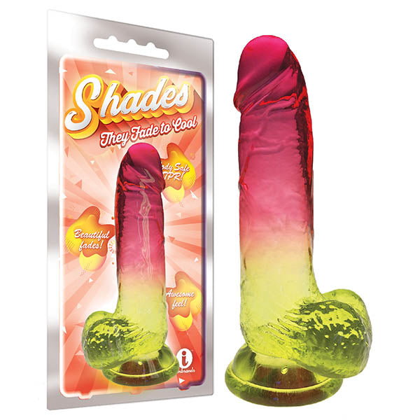 Shades 8 Inch Jelly TPR Dong 20.3 cm Body Safe Adult Sex Toy Multi DONGS