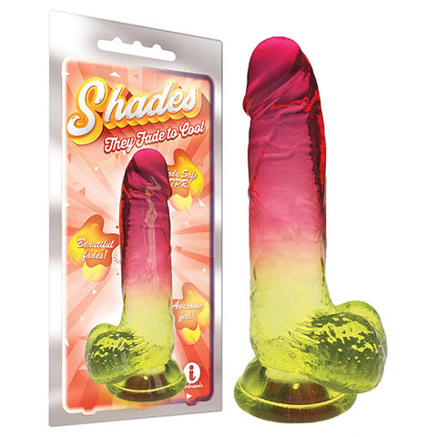 Shades 8 Inch Jelly TPR Dong 20.3 cm Body Safe Adult Sex Toy Multi DONGS