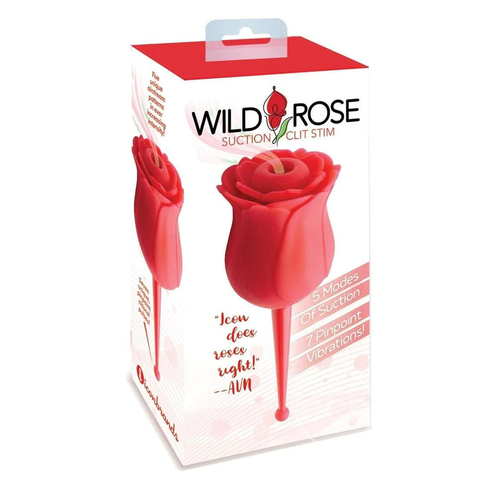 Wild Rose Le Point Rose Inspired Suction Stimulator Red Rose Stimulators