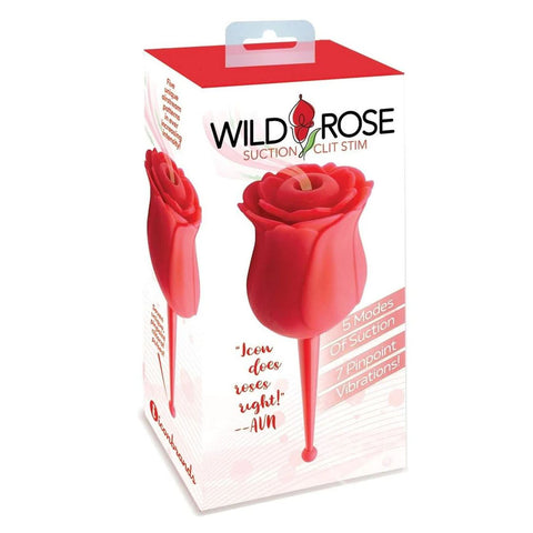 Wild Rose Le Point Rose Inspired Suction Stimulator Red Rose Stimulators