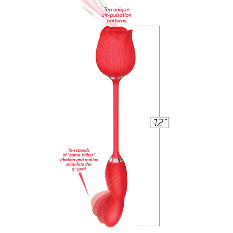 Wild Rose Come Hither & Suction Vibrator Rose Stimulators