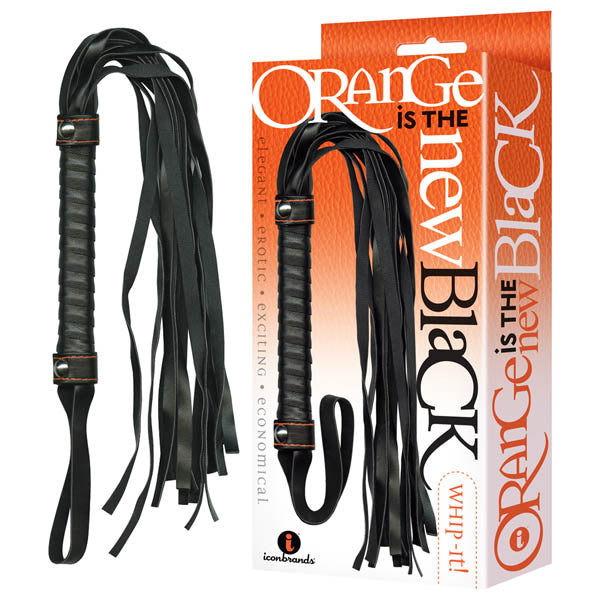 Orange Is The New Black Whip It Black Flogger Whip Black Whips & Paddles