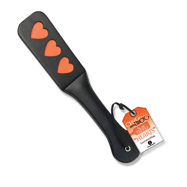 The 9's Orange Is The New Hearts – Stitched PU Leather Paddle > Bondage Gear > Paddles