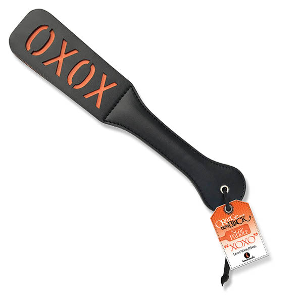 The 9s Orange Is The New Slap Paddle XOXO Adult Paddle Toy Black Whips & Paddles