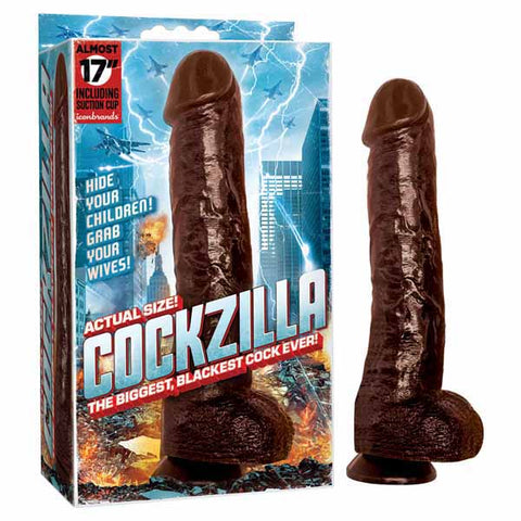 Cockzilla 43 Centimeter 17 Inch Realistic Dong with Suction Cup > Dildos > Oversized Toys