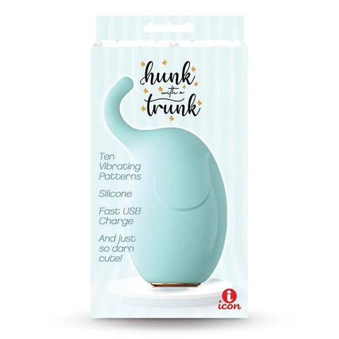 Buzzy Buddy Hunk With A Trunk Aqua USB Rechargeable 9.5cm Stimulator Green STIMULATORS