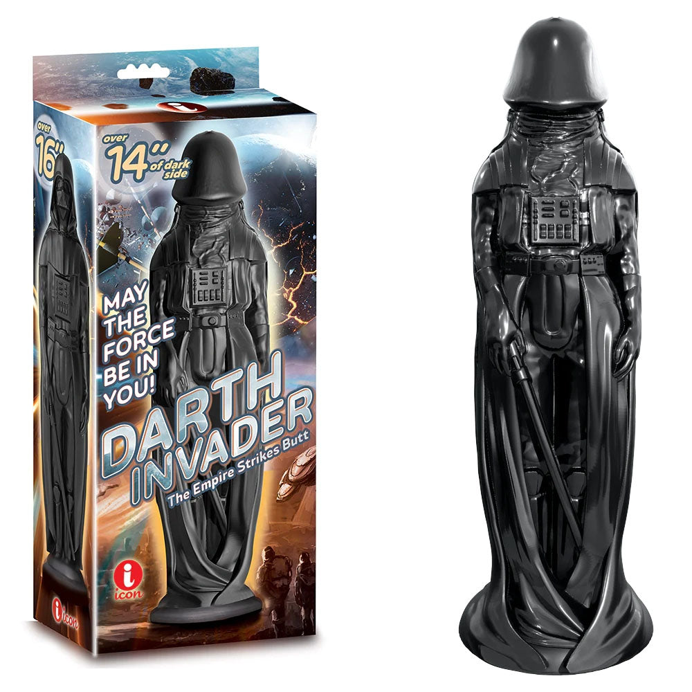 Darth Invader 14 Inch Fantasy Dong with Strong Suction Cup Black Fantasy Dongs