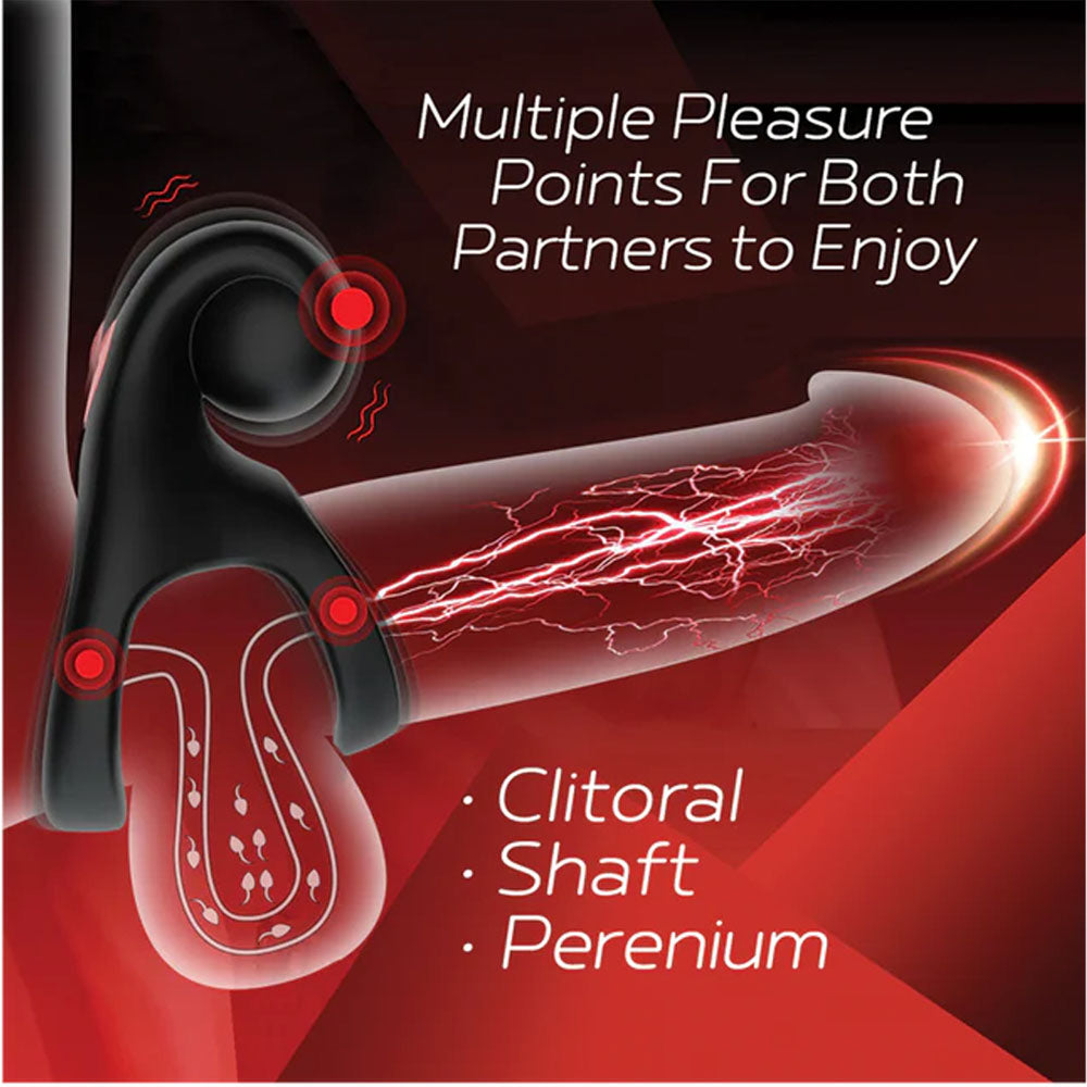 Red Dot Rings V2 USB Rechargeable Vibrating Cock & Ball Ring 10.2cm Cock Rings Vibrating