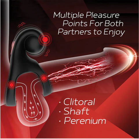 Red Dot Rings V2 USB Rechargeable Vibrating Cock & Ball Ring 10.2cm Cock Rings Vibrating