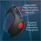 Red Dot V3 (Black/Red) – Remote-Controlled Vibrating Cock Ring > Sex Toys > Remote Control Toys