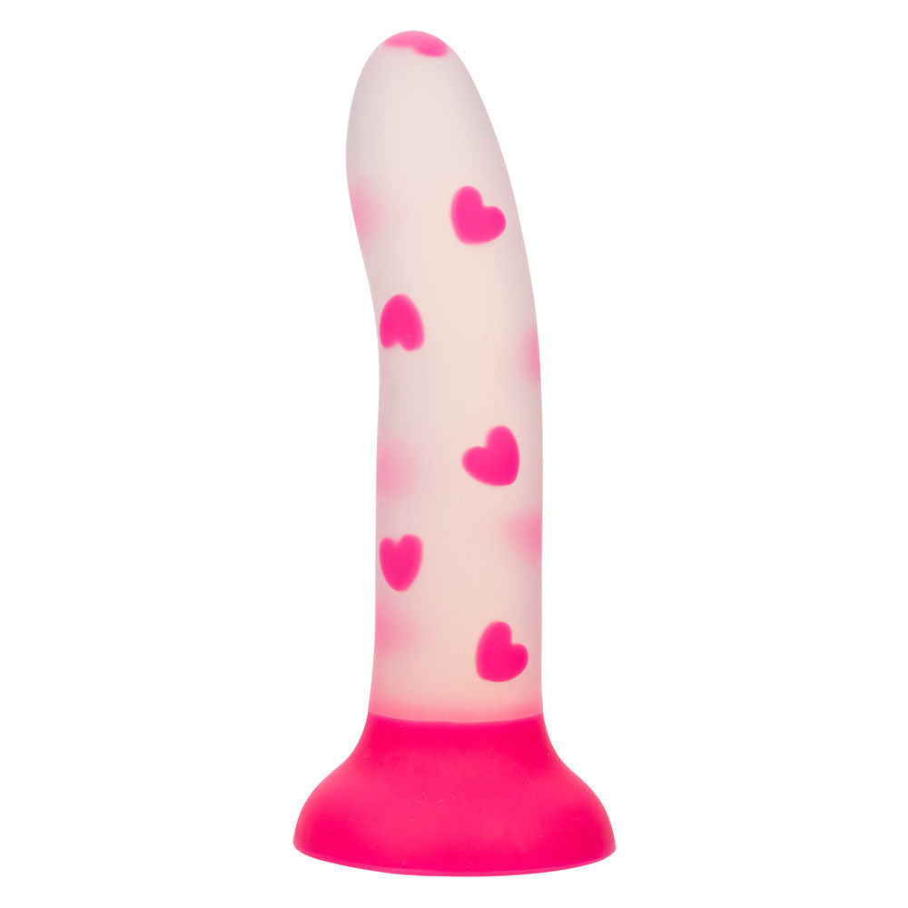 Glow Stick Heart Pink Bendable Silicone Dildo for Adults Dildos & Dongs
