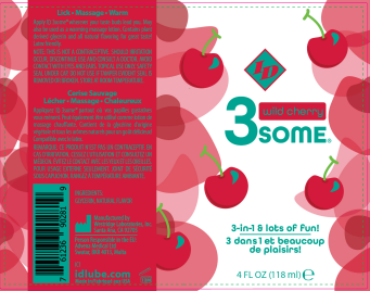 ID 3some Wild Cherry 3 in 1 Flavored Lubricant 118ml – Sugar-Free Personal Lubricant > Lube > Flavoured