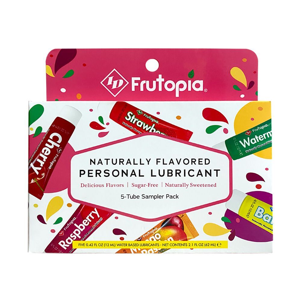 ID Frutopia Assorted 5 Tube Sampler Pack 12ml Water-Based Personal Lubricant Set > Lube > Flavoured