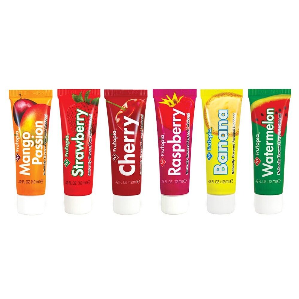 ID Frutopia Assorted 5 Tube Sampler Pack 12ml Water-Based Personal Lubricant Set > Lube > Flavoured