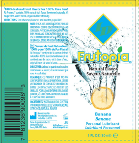 ID Frutopia Personal Lubricant Banana 1 oz Flavoured Lube