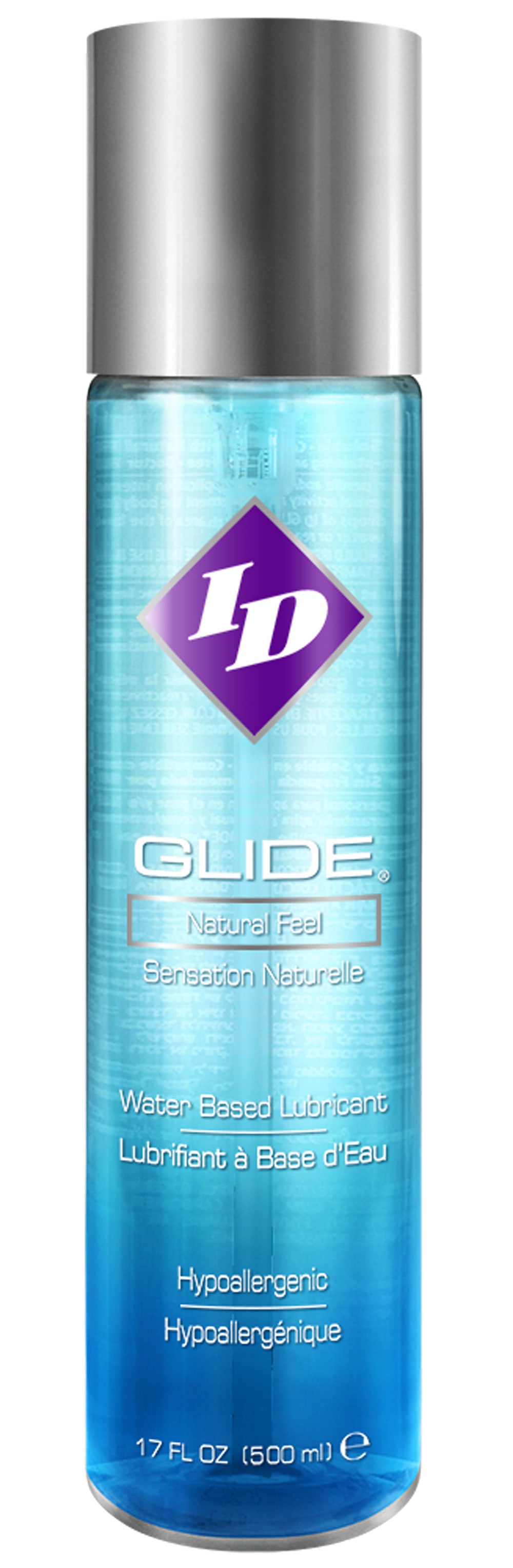 ID Glide Personal Lubricant 17 Ounce Smooth Long-Lasting Intimacy Gel Water Based Lube