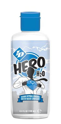 ID Hero H2O 4.4 Oz Water-Based Personal Lubricant Bottle Water Based Lube