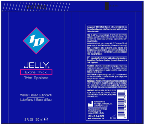 ID Jelly Extra Thick 2oz Water-Based Lubricant for Adult Intimacy > Lube > Water Based