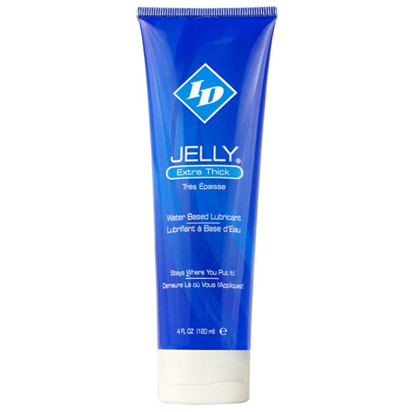 ID Jelly Extra Thick 4oz Lubricant for Adult Intimacy and Toy Use Water Based Lube