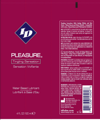 ID Pleasure Water-Based Clitoral Stimulating Lubricant 4 Oz Enhancers Female