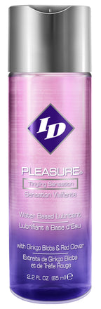 ID Pleasure Water-Based Lubricant with Tingling Sensation 2.2 Oz – Water-Based Lubricant > Essentials > Womens Enhancers